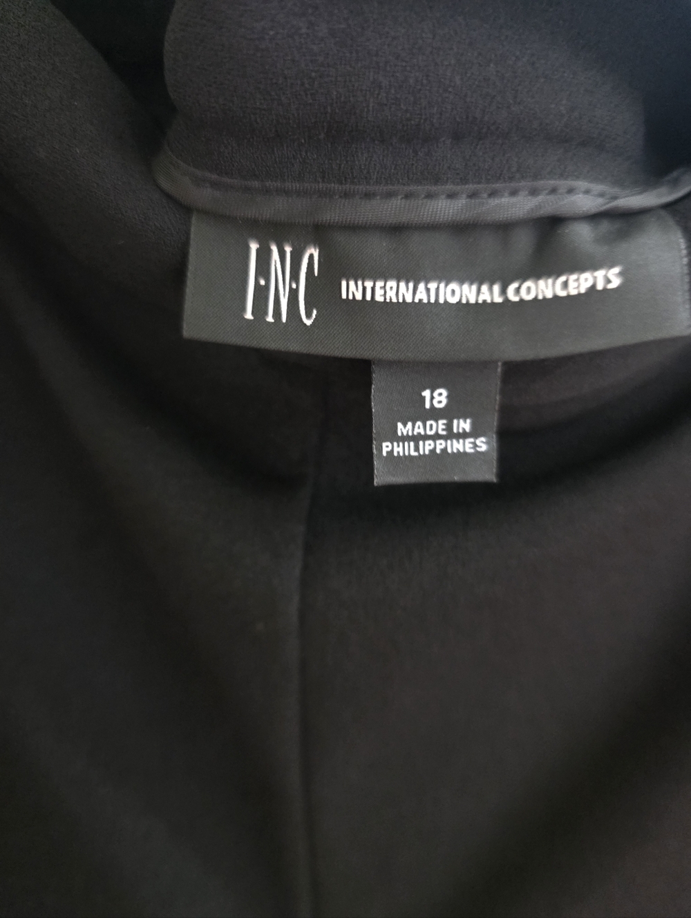 INC International Concepts Black Split Flare Pants - Picture 4 of 5